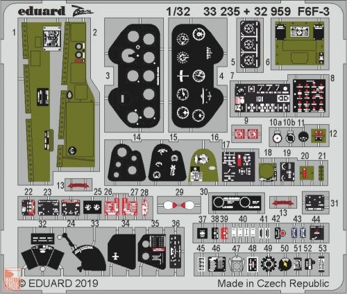 Eduard Accessories 1:32 F6F-3 for Trumpeter