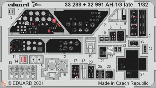 Eduard Accessories 1:32 AH-1G late for ICM