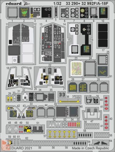 Eduard Accessories 1:32 F/A-18F, for REVELL