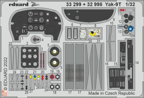 Eduard Accessories 1:32 Yak-9T