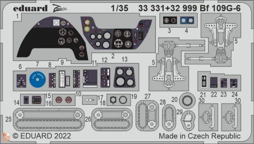 Eduard Accessories 1:35 Bf 109G-6