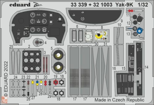 Eduard Accessories 1:32 Yak-9K for ICM