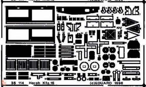 Eduard Accessories 1:35 Horch Kfz. 15 Detailbausatz