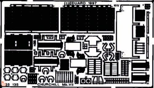 Eduard Accessories 1:35 Churchill Mk.VII Detailbausatz Außen