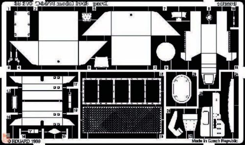 Eduard Accessories 1:35 Sowietischer Kampfpanzer T-34/76 1942 Fotoätzsatz