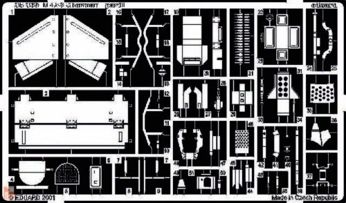 Eduard Accessories 1:35 M4A3 Sherman Fotoätzsatz