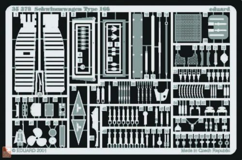 Eduard Accessories 1:35 Schwimmwagen Typ 166 fotätzsatz