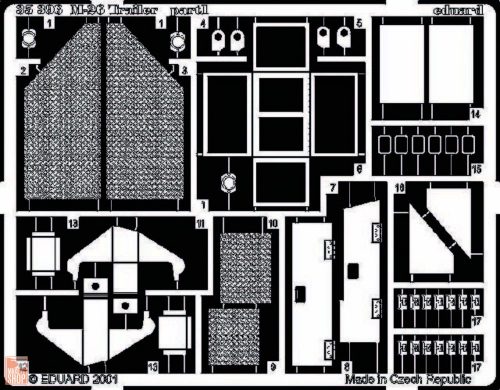 Eduard Accessories 1:35 M-26 Trailer Fotoätzsatz