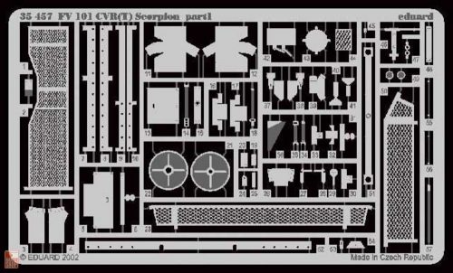 Eduard Accessories 1:35 FV 101CVF(T) Scorpion Fotoätzsatz