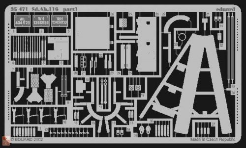 Eduard Accessories 1:35 18t Zugkraftwagen Famo mit Tiefladeanhg. für Pz.Kpfw.Sd.Ah.116 Fotoätzsatz