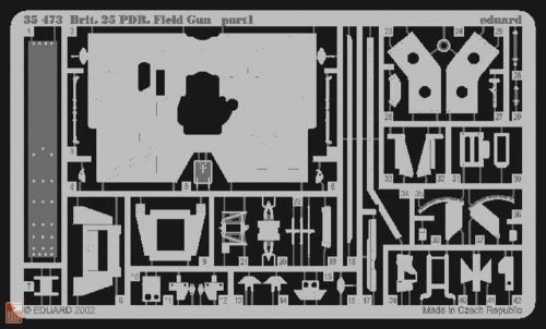 Eduard Accessories 1:35 Britische 25-Pfünder Feldkanone Fotoätzsatz