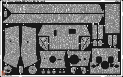 Eduard Accessories 1:35 Zimmerit Panther Ausf.A Early für Dragon Bausatz