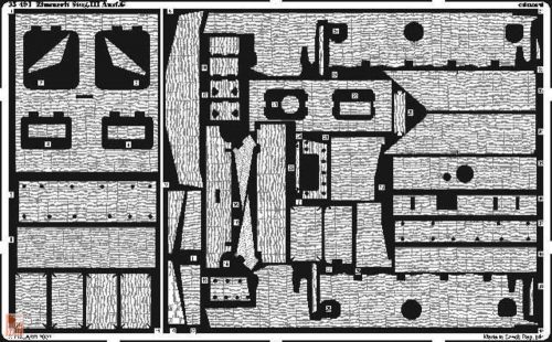 Eduard Accessories 1:35 Stug.III Ausf. G Zimmerit Fotoätzsatz