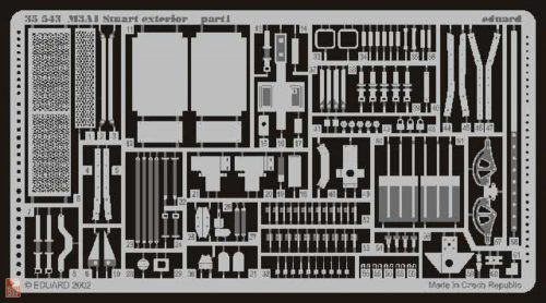 Eduard Accessories 1:35 M3A1 Stuart Fotoätzsatz