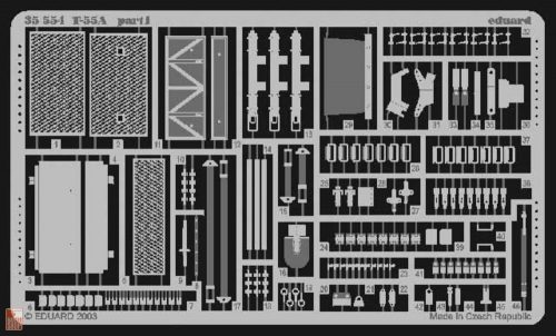 Eduard Accessories 1:35 Russischer Panzer T-55 Fotoätzsatz