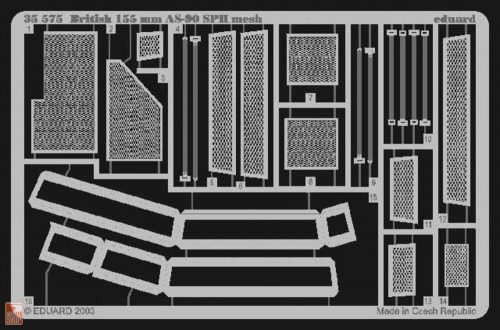 Eduard Accessories 1:35 Britische 155 mm AS-90 Selbstfahrlafette Fotoätzsatz
