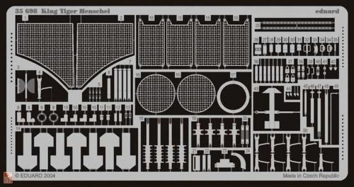 Eduard Accessories 1:35 SdKfz. 182 Königstiger mit Henschelturm Fotoätzsatz