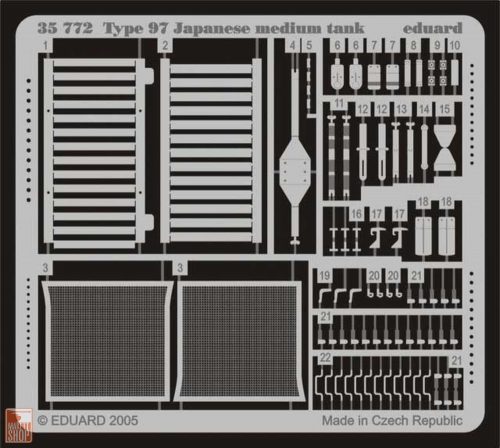 Eduard Accessories 1:35 Type 97 Japanese Medium Tank für Tamiya Bausatz 35137