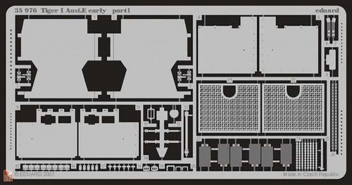 Eduard Accessories 1:35 Tiger I Ausf.E early für Tamiya-Bausatz 35216