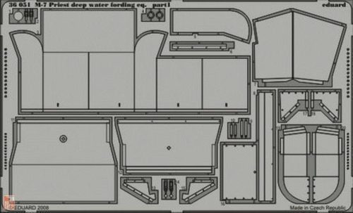 Eduard Accessories 1:35 M-7 Priest deep water fording eq. für Academy Bausatz