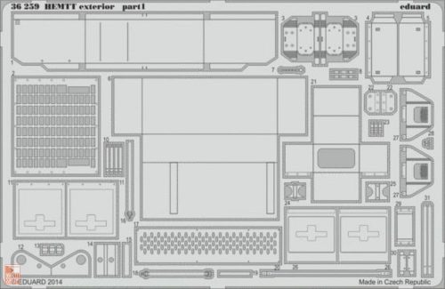 Eduard Accessories 1:35 HEMTT exterior for Italeri