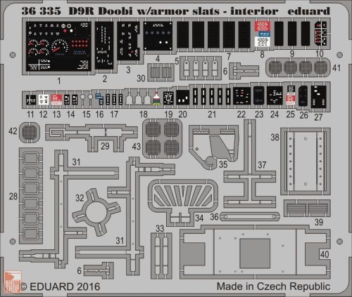 Eduard Accessories 1:35 D9R Doobi w/armor slats-interior f.Meng