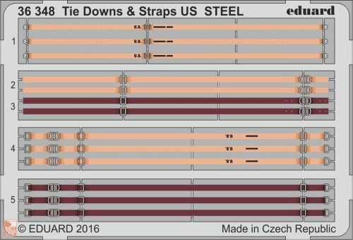 Eduard Accessories 1:35 Tie Downs & Straps US STEEL