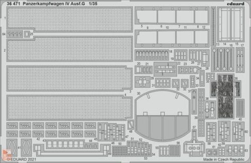 Eduard Accessories 1:35 Panzerkampfwagen IV Ausf.G 1/35 for TAMIYA