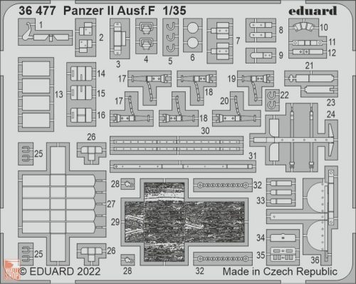 Eduard Accessories 1:35 Panzer II Ausf.F for ACADEMY