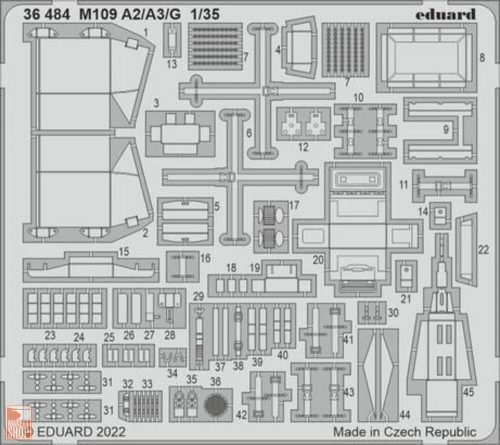 Eduard Accessories 1:35 M109 A2/A3/G 1/35