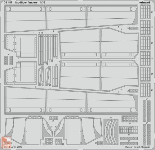 Eduard Accessories 1:35 Jagdtiger fenders