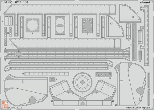 Eduard Accessories 1:35 BT-2 for HOBBY BOSS