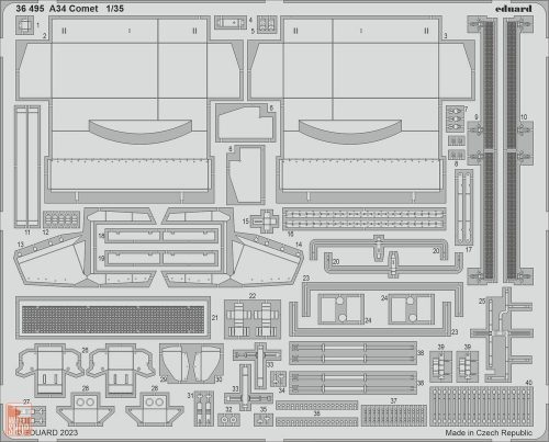 Eduard Accessories 1:35 A34 Comet 1/35 for TAMIYA