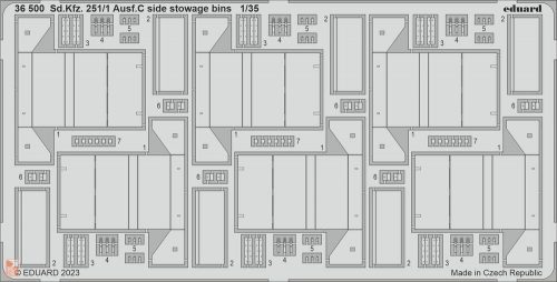 Eduard Accessories 1:35 Sd.Kfz. 251/1 Ausf.C side stowage bins 1/35 ACADEMY