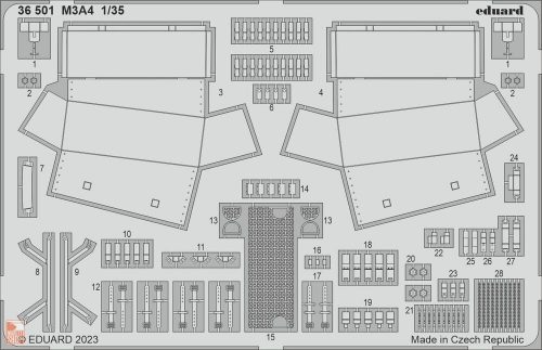 Eduard Accessories 1:35 M3A4 1/35 I LOVE KITS