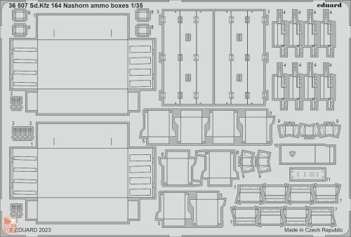Eduard Accessories 1:35 Sd.Kfz. 164 Nashorn ammo boxes 1/35 BORDER MODEL