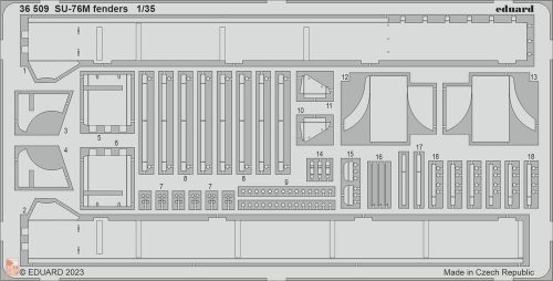 Eduard Accessories 1:35 SU-76M fenders 1/35 ZVEZDA