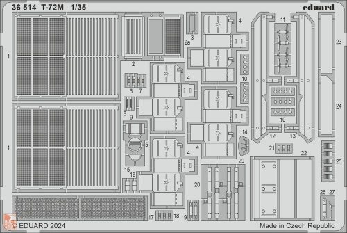 Eduard Accessories 1:35 T-72M 1/35