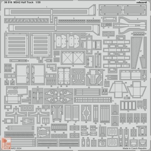 Eduard Accessories 1:35 M3A2 Half Track 1/35 TAMIYA