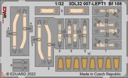 Eduard Accessories 1:32 Bf 108 SPACE 1/32