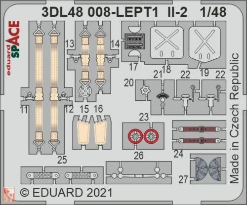 Eduard Accessories 1:48 Il-2 SPACE 1/48 for ZVEZDA