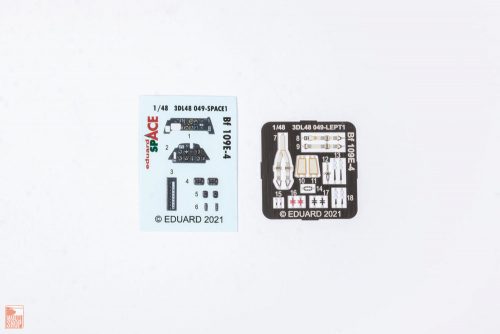 Eduard Accessories 1:48 Bf 109E-4 SPACE for EDUARD