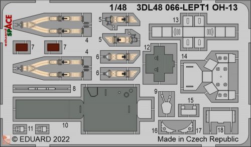 Eduard Accessories 1:48 OH-13 SPACE 1/48
