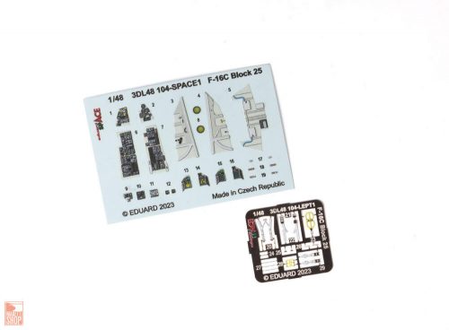 Eduard Accessories 1:48 F-16C Block 25 SPACE 1/48 for KINETIC