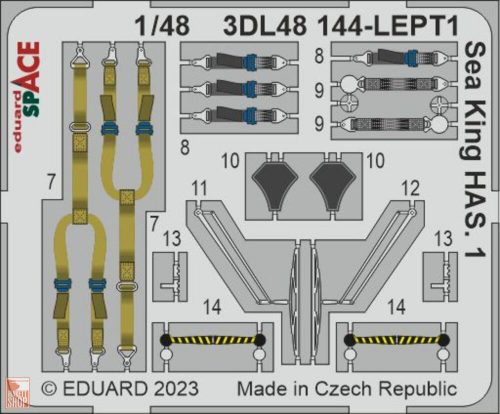 Eduard Accessories 1:48 Sea King HAS.1 SPACE 1/48 AIRFIX