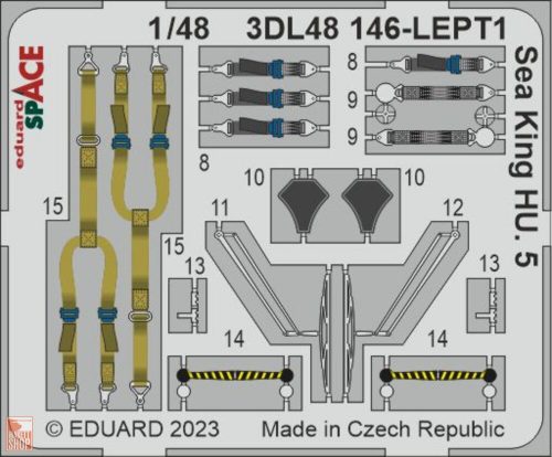 Eduard Accessories 1:48 Sea King HU.5 SPACE 1/48 AIRFIX