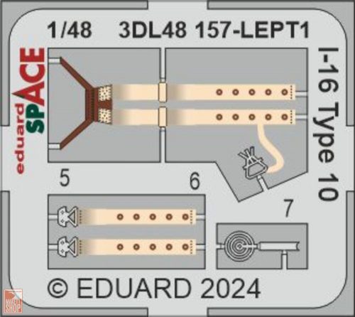 Eduard Accessories 1:48 I-16 Type 10 SPACE 1/48 EDUARD