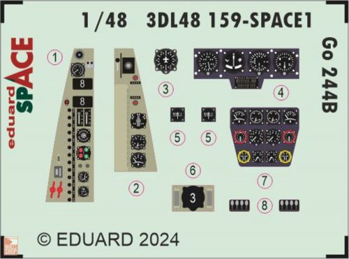 Eduard Accessories 1:48 Go 244B SPACE 1/48 ICM