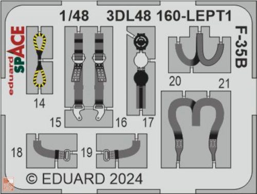 Eduard Accessories 1:48 F-35B SPACE 1/48 TAMIYA