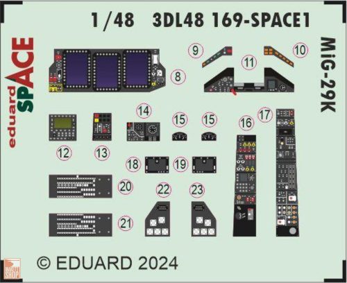 Eduard Accessories 1:48 MiG-29K SPACE 1/48 HOBBY BOSS